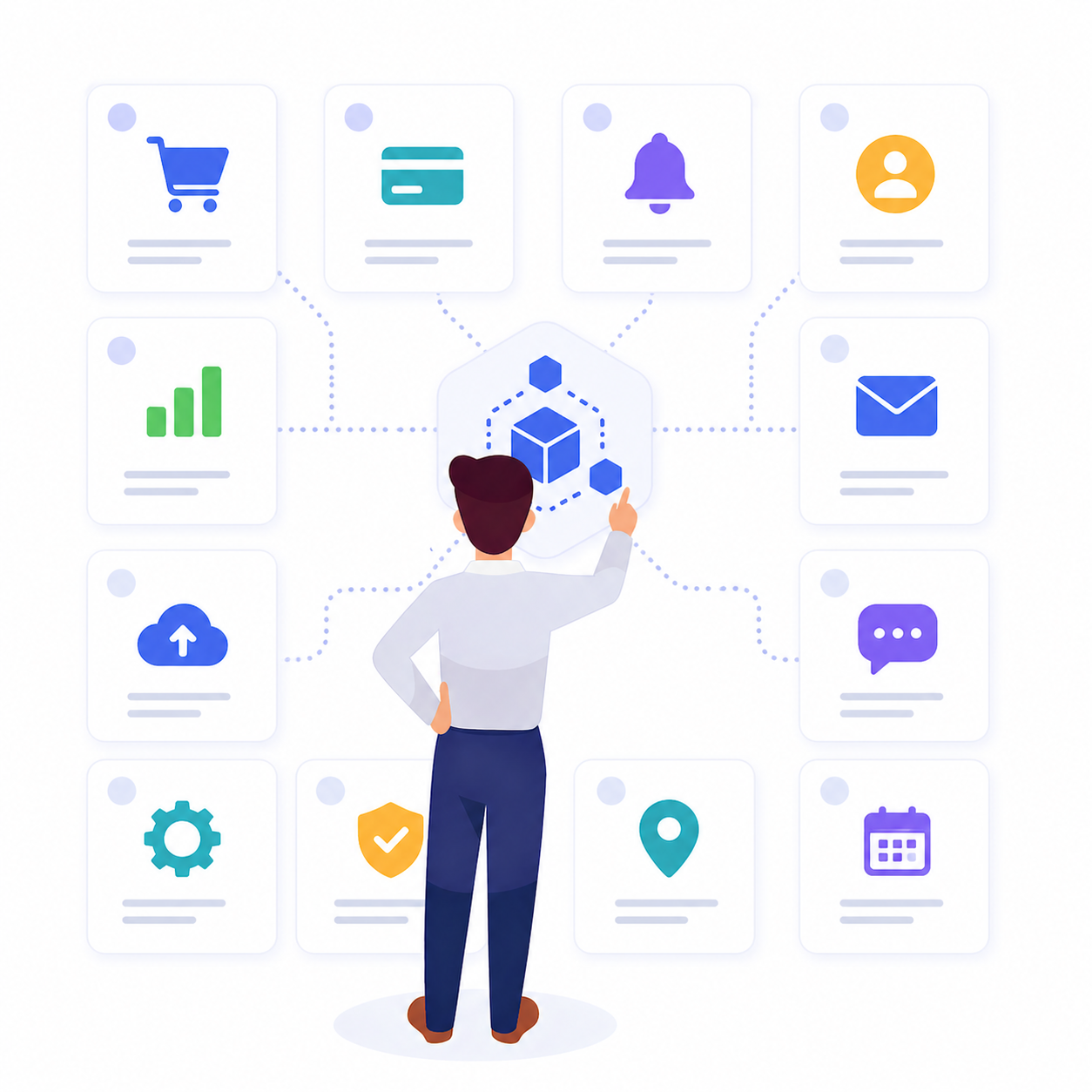 Micro technical services illustration