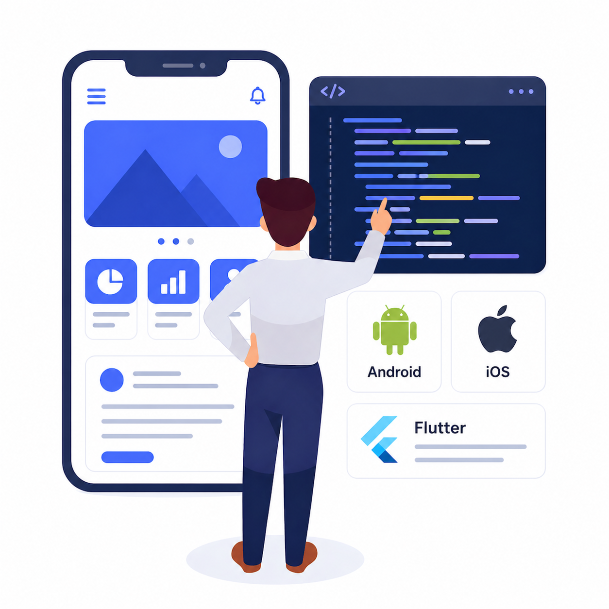 Mobile application interface design