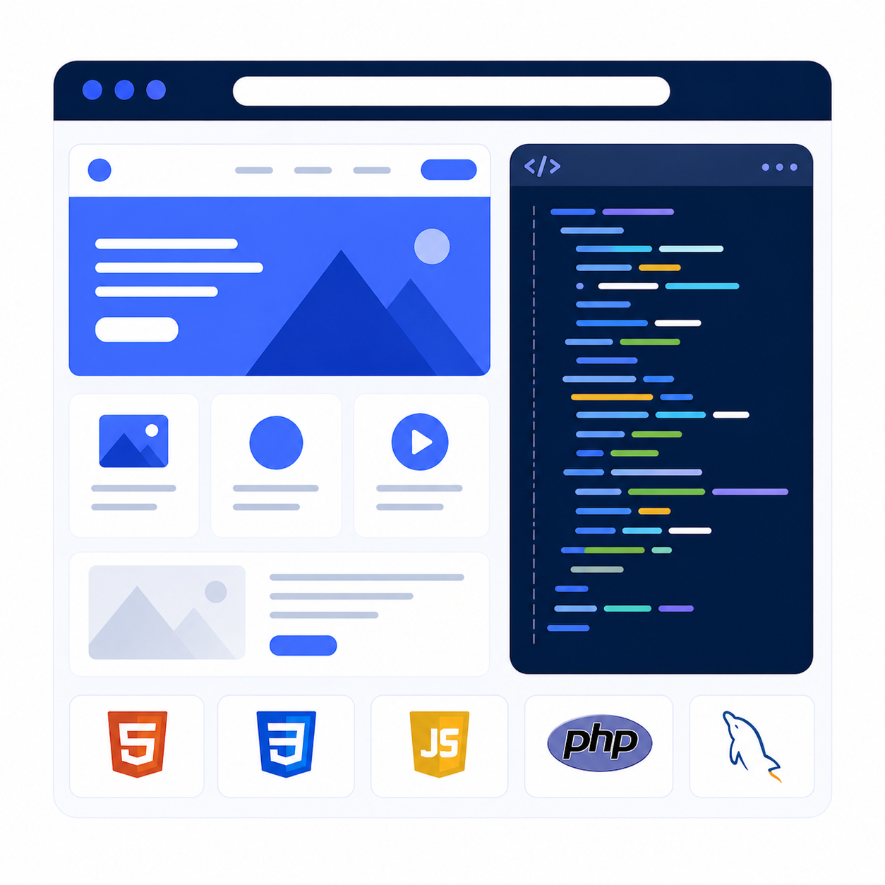 Web design and development preview